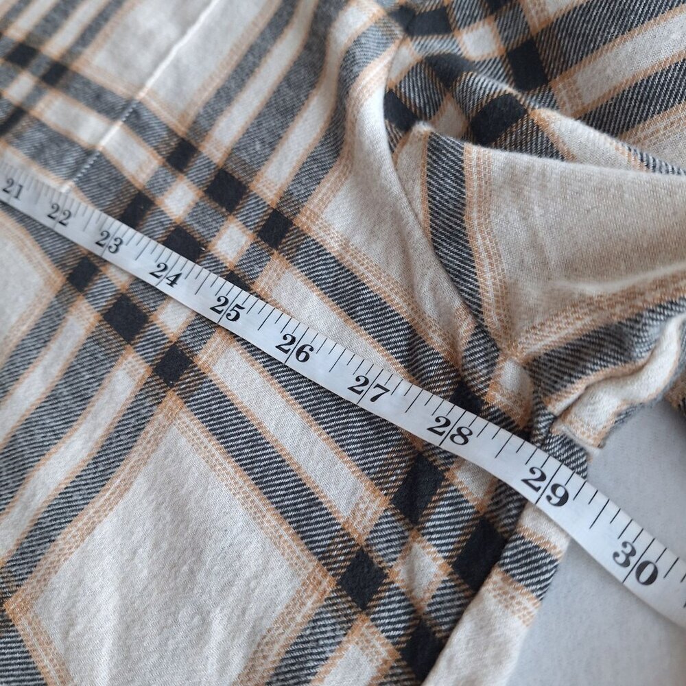 💙 Old Navy Soft Plaid Cotton Flannel Button Down Size 2X Western Fall Country C - Picture 4 of 7